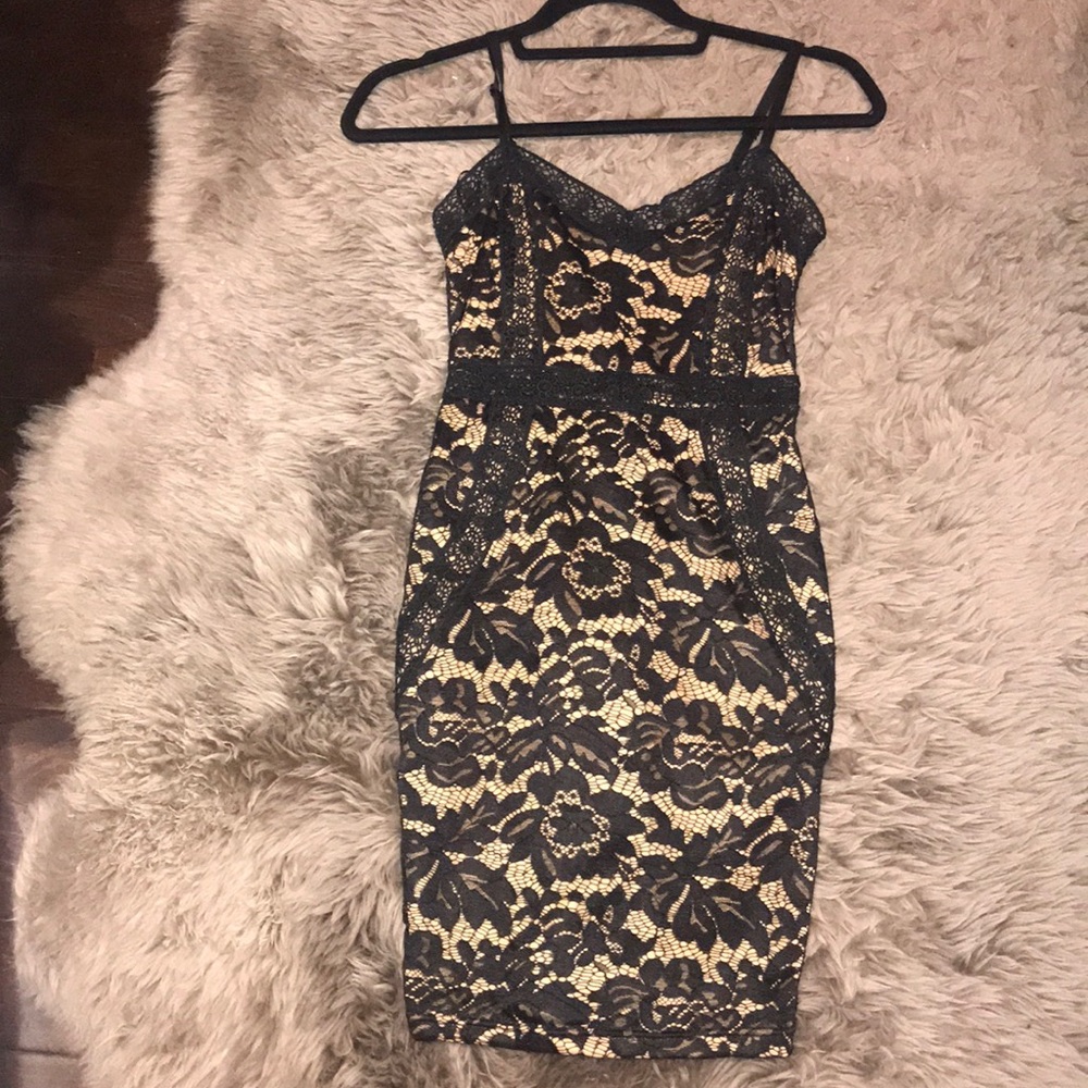 Lace black dress